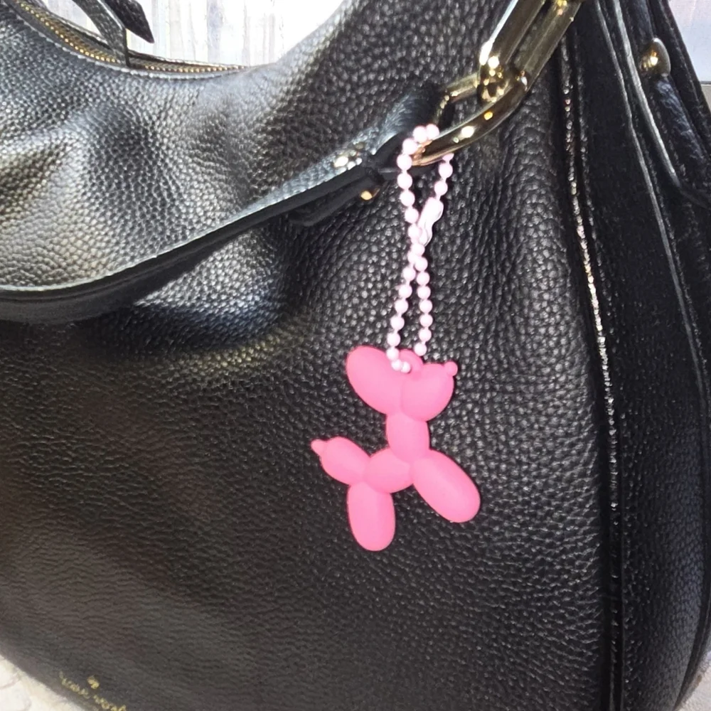 Pink Balloon Dog Keychain/ Bag Charm Accessory New